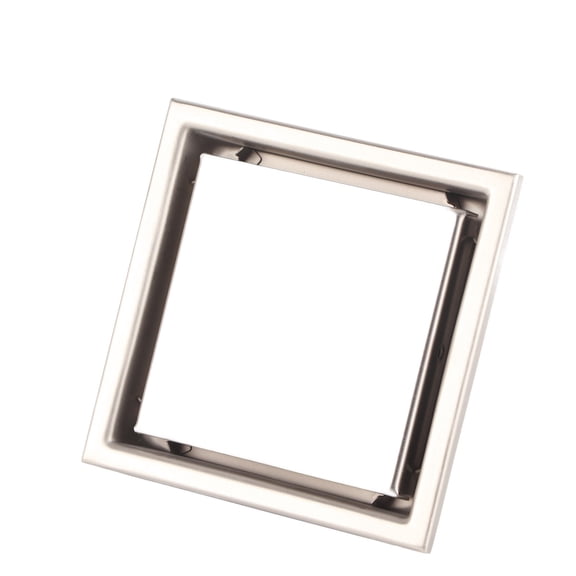 Stainless Steel Square Shower Floor Drain Modern Invisible Tile Insert Bathroom Odor Resistant Water Gate Strainer Waste Grate 4.3 in / 11 cm