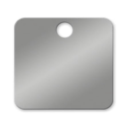 Stainless Steel Square Tags 1-1/2 inch Valve Tag - Pk/25