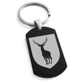thumbnail image 1 of Tioneer Stainless Steel Stag Purity Coat of Arms Shield Engraved Dog Tag Celtic Keychain Keyring, 1 of 1