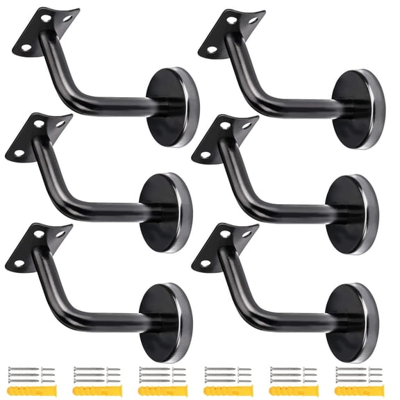 Stainless Steel Stair Railing Brackets Heavy Type Wall Mount Stair Rails Support Brackets with Base Cover Bannister
