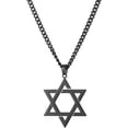 thumbnail image 1 of Stainless Steel Star of David Pendant Necklace, 1 of 6