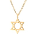 thumbnail image 1 of Stainless Steel Star of David Pendant Necklace, 1 of 5