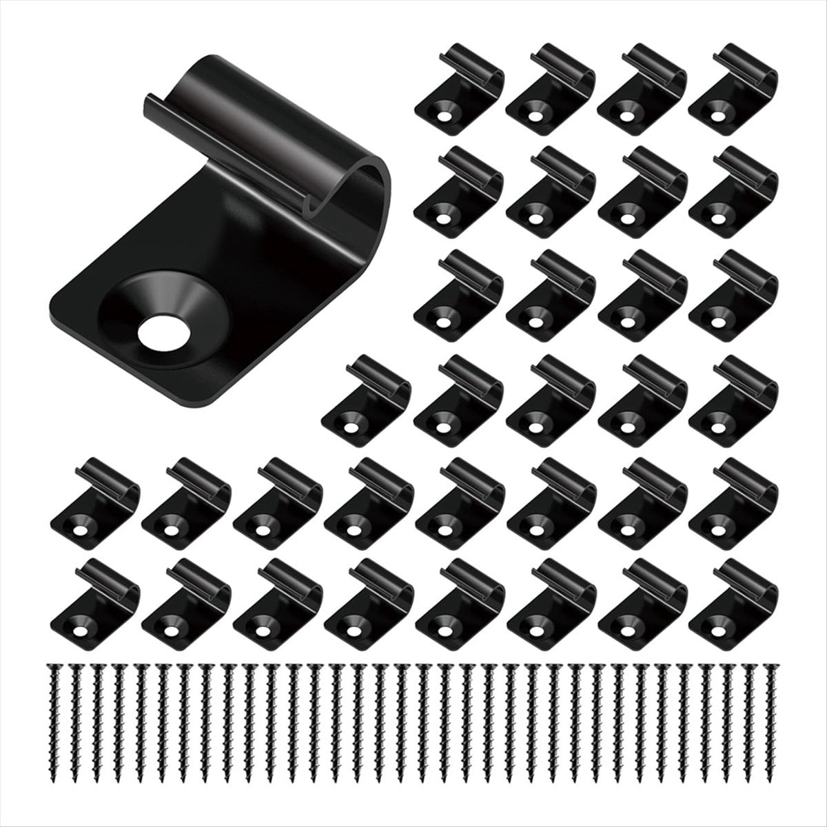 Stainless Steel Clips Deck Universal Decking with Screws for Composite Boards 80 Pack pwm25