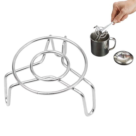 Stainless Steel Steam Rack,Heavy Duty Steaming Rack Stand,Stainless Steel Round Steamer Cooling Rack Trivet,Pot Steamer Insert Food Stand,Steaming Cookware Accessories (Silver)