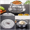 thumbnail image 1 of Stainless Steel Steamer, 8 Inch Steamer Insert for Pot, Stainless Steel Steamer Basket, Steamer Rack Trivet, 3 Removable Stainless Steel Support Feet, Perforated Steaming Plate, 1 of 5