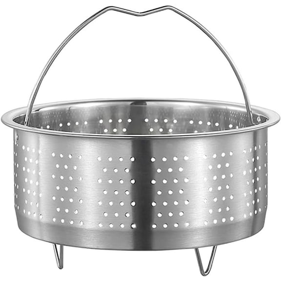 Stainless Steel Steamer Basket Metal Insert Steaming Rack Vegetables Fruit Colander Strainer with Handle