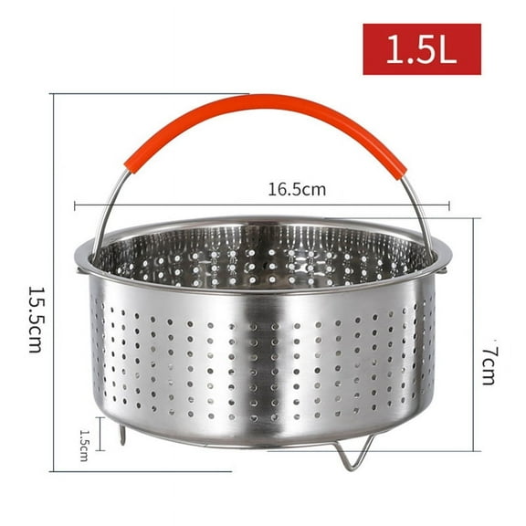 Stainless Steel Steamer Basket Pot Accessories for 3/6/8 Qt Pot Pressure Cooker