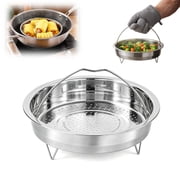 Stainless Steel Steamer Basket with Handle, for Cooking and Steaming Vegetables