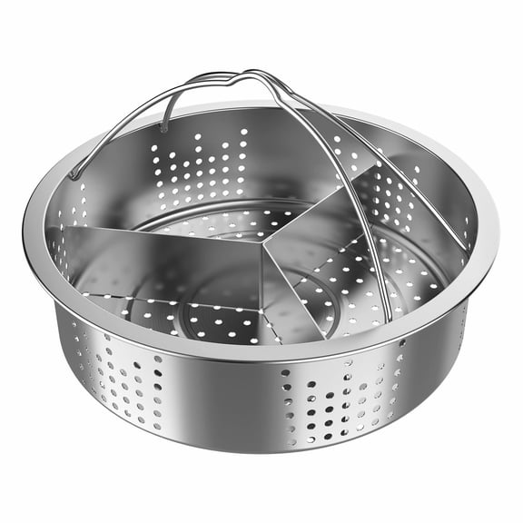 Stainless Steel Steamer Insert for Cooking in Pot — Veggie Fish Seafood Broccoli Egg Steamer Rack for Spotted Pot Cooking