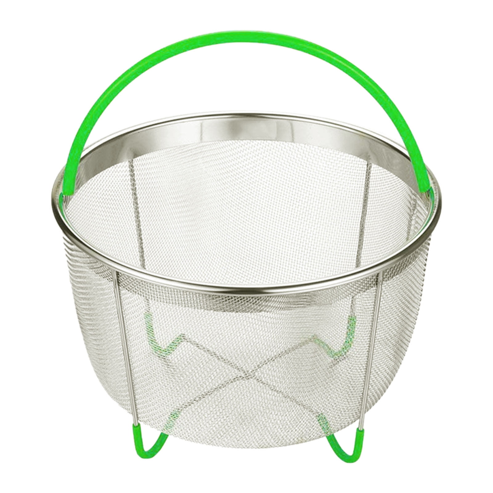 Stainless Steel Steamer Insert with Handle for 6 Instant Pots Multipurpose Mesh Strainer Cooking Accessory