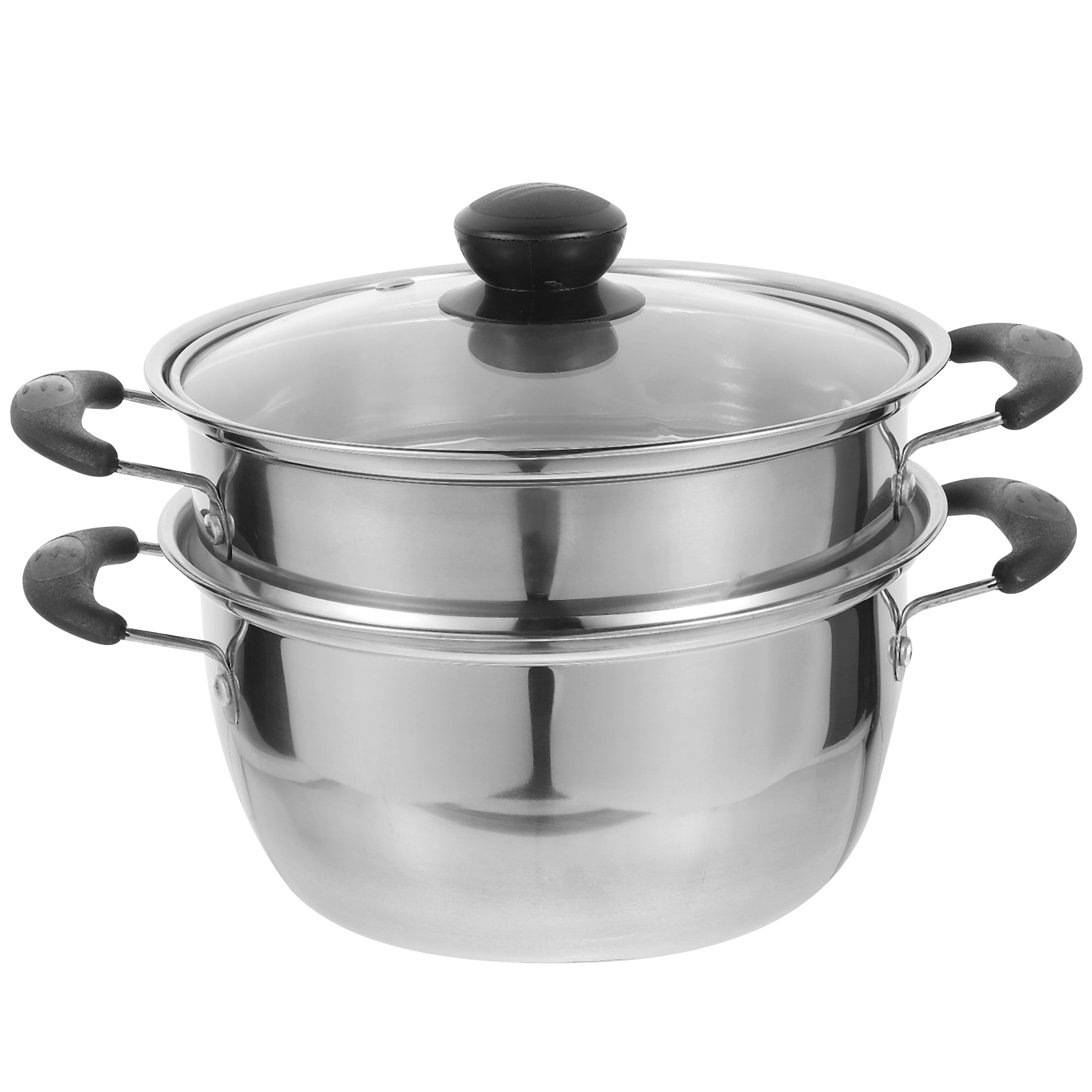 Stainless Steel Steamer Pot Cooking Pot Set with Lid Saucepan Steamer