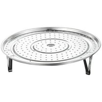 Stainless Steel Steamer Rack Pot Insert - Steaming Plate Basket for Vegetables, Tamales, Fish, Eggs, and More, 7.09"