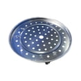 thumbnail image 1 of Stainless Steel Steamer Rack for Pot, Multifunctional Perforated Steaming Plate with Support Feet, Heat-Resistant Steam Basket for Tamale Buns Eggs Seafood Cooking, 1 of 5