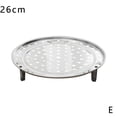 thumbnail image 1 of Stainless Steel Steamer Rack Pot for Pots Tamale Food Steaming Plate Steamers Cooking （Silver）, 1 of 5