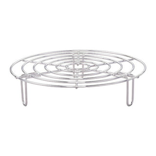 HERCHR Steamer Rack, 9.5 Inch Stainless Steel Steamer Rack Steam Tray with  Removable Legs, Pressure Cooker Canner Rack Round Pot Steaming Tray for