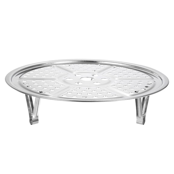 Stainless Steel Steamer Rack with Stand, 8.6 Inches Insert Stock Pot Tray Stand Cookware, Silver Tone