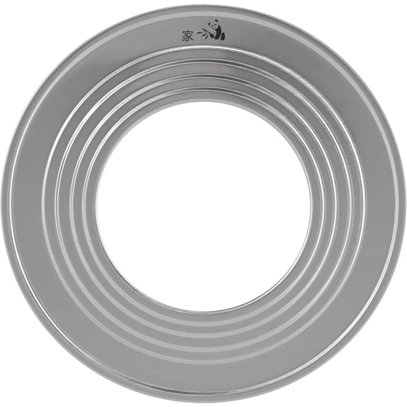 Stainless Steel Steamer Ring | Fits 7 to 12-Inch Bamboo Steamer Basket | Steaming Ring for Asian Chinese Wok, Food, Dumpling, Dim Sum, Steam Pot Accessories Metal Cooking Rim Adapter