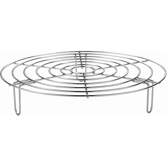Stainless Steel Steaming Rack,stainless Steel Round Cooking Rack Steam Rack Cooking Cooling Racks For Steam Cooling Cooking (20*5.5 Cm)