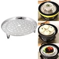 thumbnail image 1 of Stainless Steel Steaming Stand Canner Canning Racks Steamer Insert Stock Pot Steaming Tray Stand Pressure Cooker Cooking Toast Bread Salad, 1 of 7