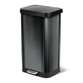 thumbnail image 1 of Stainless Steel Step Trash Can, Large Metal Kitchen Garbage Bin with Soft Close Lid, 20 Gallon, Pewter - Indoor & Outdoor Waste Container with Odor Protection and Bag Roll Holder, 1 of 9