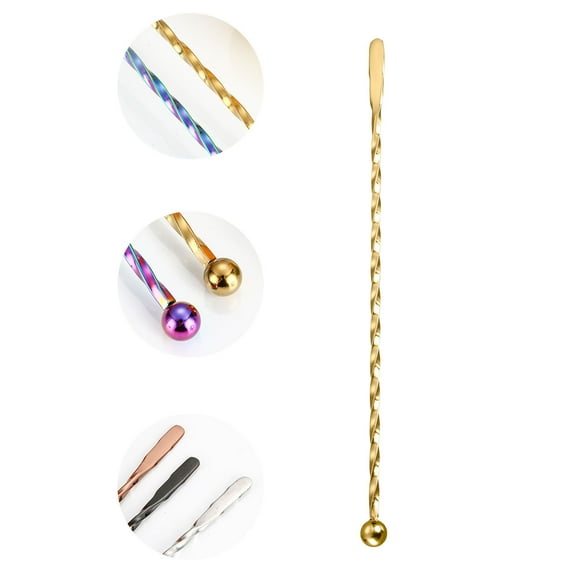 Stainless Steel Stirring Rod Cocktail Mixing Rod, Xinsrenus Under $5! Stainless Steel Stirring Rod Cocktail