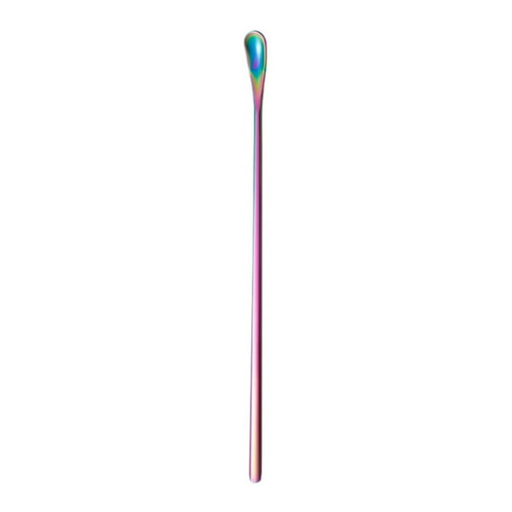 Stainless Steel Stirring Spoons with Long Handle, Multifunctional Coffee Mixing Sticks for Drinks, Reusable Metal Swizzle Sticks for Cocktails Tea Multicolor2