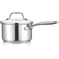thumbnail image 1 of Stainless Steel Stock Pot-18/8 Food Grade Heavy Duty Induction-Large, Stew, Simmering, Soup See Through Lid, Dishwasher Safe NCSP16, 15 Quart Pot, 1 of 7