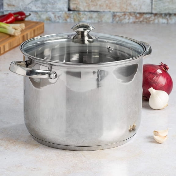 Stainless Steel Stock Pot, 8-Quart