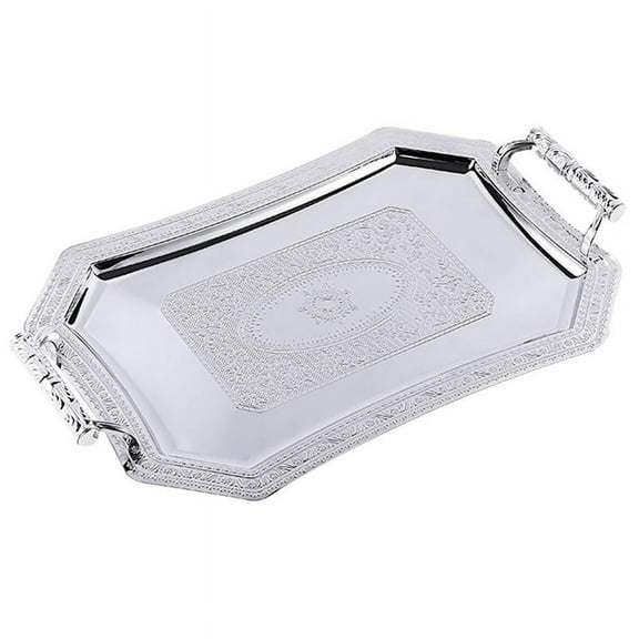 Stainless Steel Storage Tray with Handle Delicate Restaurant Cafe Shop Bar Decor