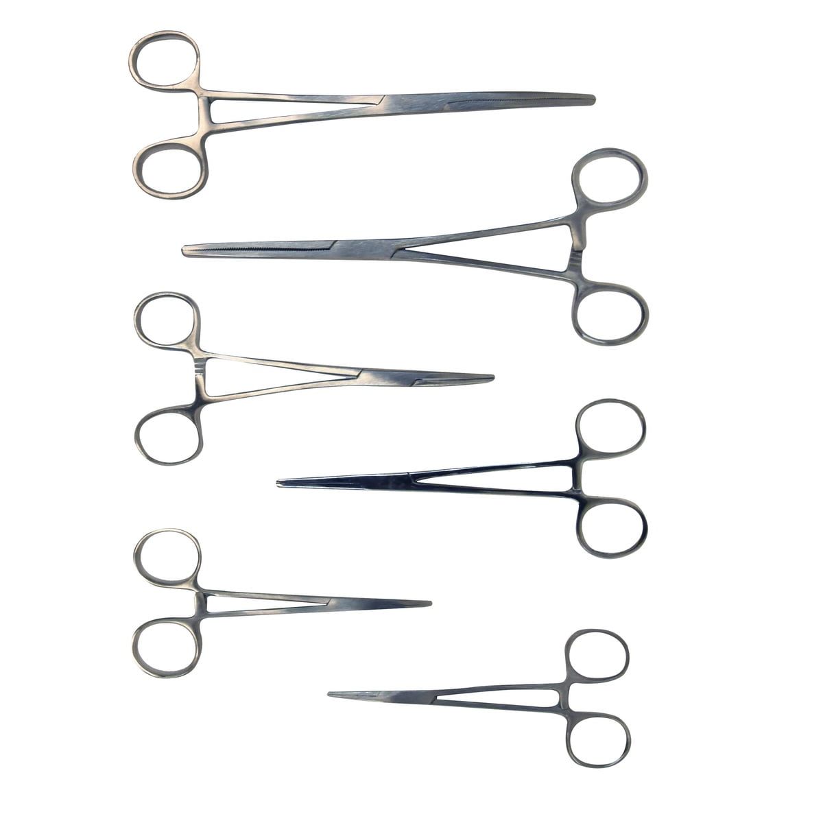 Stainless Steel Straight Curved Hemostat Forceps 6pc Set Multipurpose  Instruments Jewelry Hand Tools 
