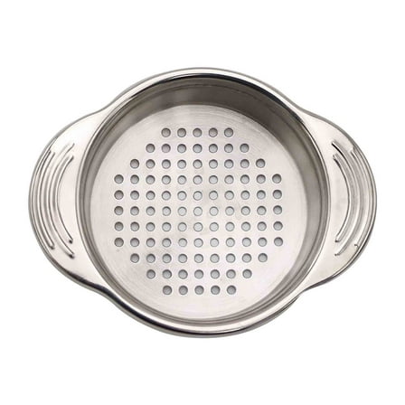 Stainless Steel Strainer, Metal Sieve Can Drainer, Double Ear Kitchen Drainer Filter for Canned Beans Vegetables