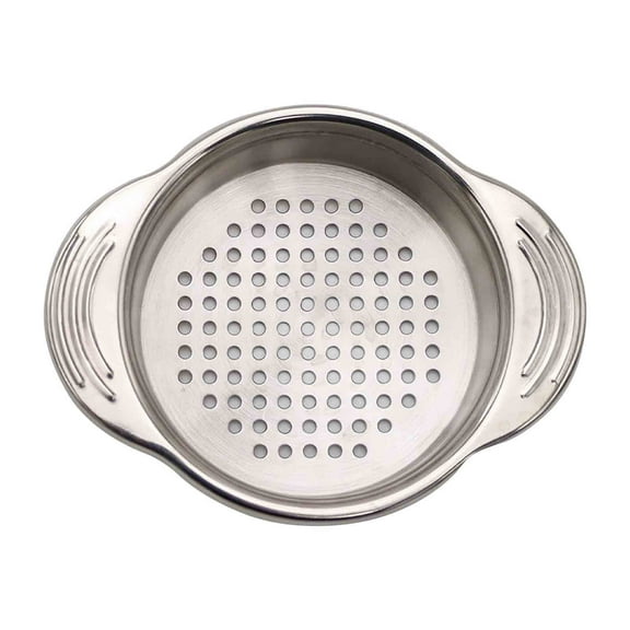 Stainless Steel Strainer, Metal Sieve Can Drainer, Double Ear Kitchen Drainer Filter for Canned Beans Vegetables