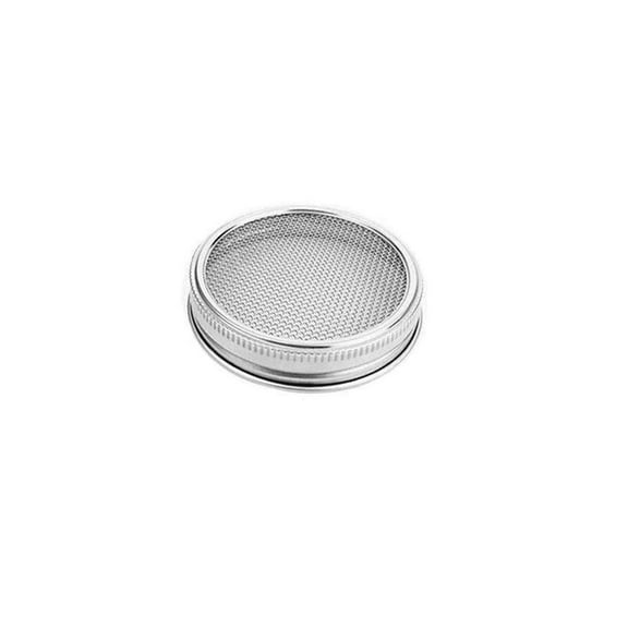 Stainless Steel Strainer Sprouting Lids for Mason Canning Jars - Sprouts, Sifting, Straining - 3 Pack