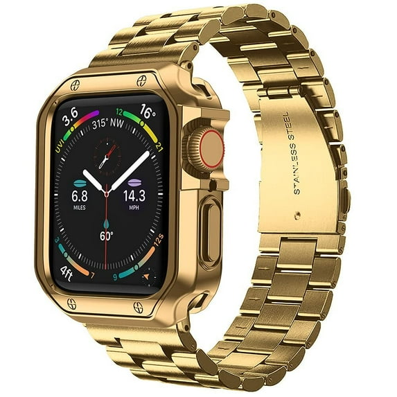 Stainless Steel Strap Band With Case For Apple Watch Series 7 6 5 4 3 2 1 SE