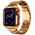 thumbnail image 1 of Stainless Steel Strap Band With Case For Apple Watch Series 7 6 5 4 3 2 1 SE, 1 of 7