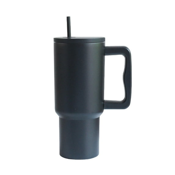 Stainless Steel Straw Thermal Insulation Cup Outdoor Portable 30 Oz,40oz Cup with Handle Large Ice Cup