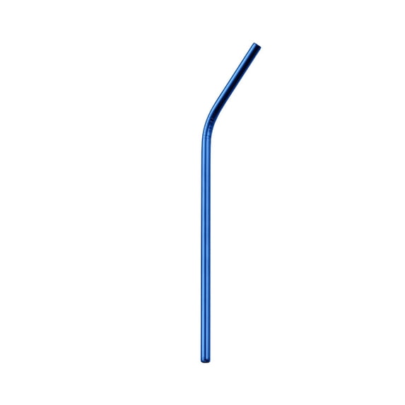 Stainless Steel Straws 8.5x0.24 Inch Bent Metal Straws, Reusable Curved Drinking Straws for Cocktails, Juice, Water, Tumbler Drinkware Accessories for Bar