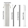 thumbnail image 1 of Stainless Steel Straws, Reusable Metal Straws, Portable 304 Colorful Straw Set with Cleaner and Pouch, Eco-Friendly Durable Drink Accessories, 1 of 6