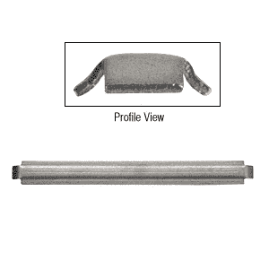 Stainless Steel Strike Plate for Frameless Pivot Shower Door Slip-On Handle