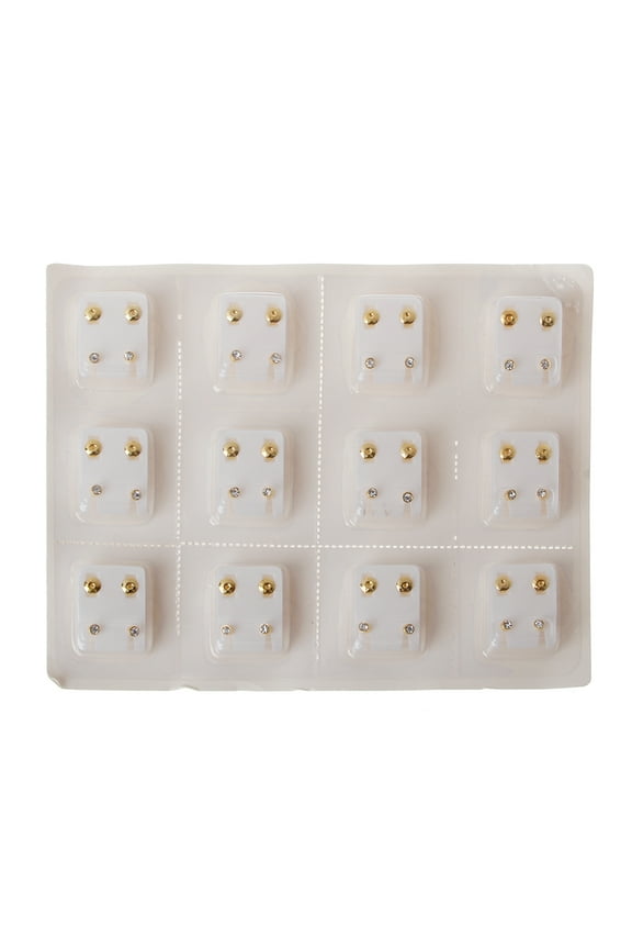 Stainless Steel Stud Earrings Set for Women Men Cartilage Piercing Earrings