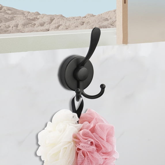 Stainless Steel Suction Cup Hook - Heavy Duty 22lb Wall Hook for Bathroom, Towel, Hat, & Clothes Storage - No Drilling, Removable Hooks for Organizing Kitchen, Entryway, or Dorm Room