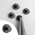 thumbnail image 1 of Stainless Steel Suction Cup Hook for Shower and Bathroom – No Drilling, Heavy Duty Surface Mount, Multi-Purpose Towel and Decoration Holder Black, 1 of 6