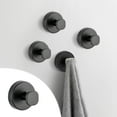 thumbnail image 1 of Stainless Steel Suction Cup Hooks, No-Drill Towel Wreath Hooks for Shower Bathroom Window, Heavy Duty Metal Hooks, 1 of 9
