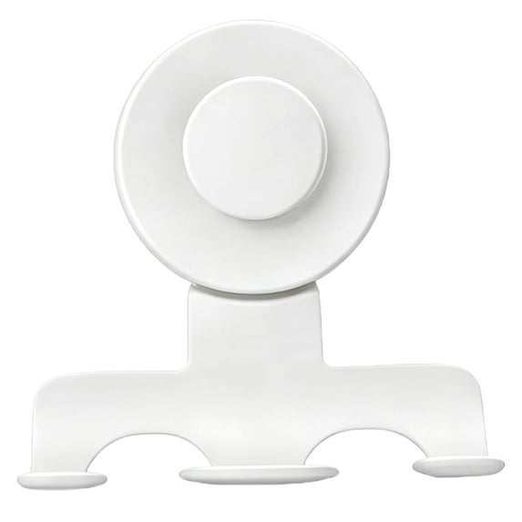 Stainless Steel Suction Cup Razor and Shaver Holder for Shower Wall, Reusable Damage-Free Suction Hook for Towel Loofah and Razor, Shower Organizer Holder for Bathroom Storage and Organization,White