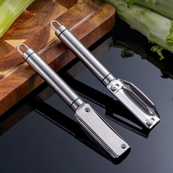 Stainless Steel Sugarcane Peeling Knife Multifunctional Lettuce Peeler Vegetable Fruit Peeler Kitchen Tool for Potatoes Carrots - Non-Slip Handle Easy Clean Crusty Scraper
