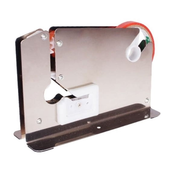Stainless Steel Supermarket Bag Sealing Machine, Food Packaging Fruit Shop Packer Portable Tape Cutter Dispenser ,High Efficient