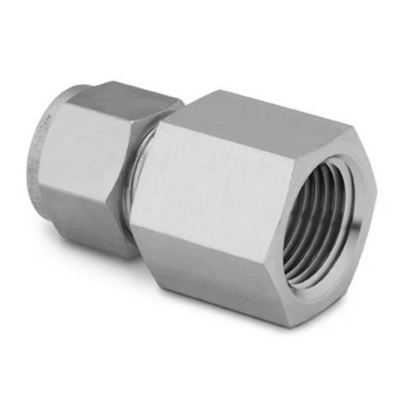 Stainless Steel Swagelok Tube Fitting, Female Connector, 5/8 in. Tube OD x 1/2 in. Female NPT