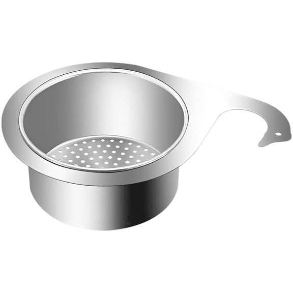 Stainless Steel Swan Sink Strainer Basket, Kitchen Sink Corner Scummer, Hanging Food Strainer, Multi-Purpose Basket Swan Drain Rack for Kitchen Storage and Preventing Clogging