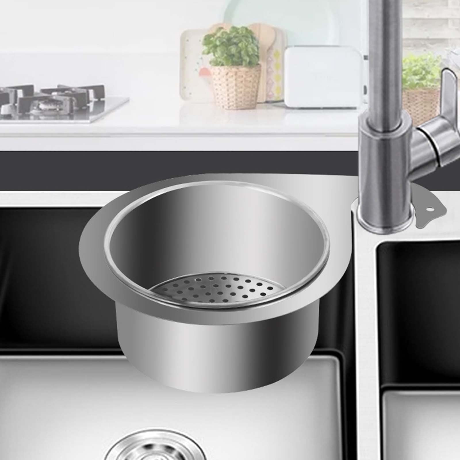 Cestello Filtro Per Lavello In Acciaio Inox - Estraibile, Antintasamento