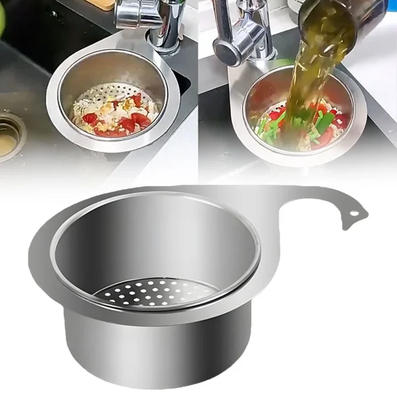 Stainless Steel Swan Sink Strainer Basket Kitchen Sink Garbage Filter Gn